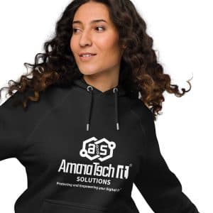 AmaraTech Logo and Slogan – Unisex Hoodie Black