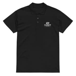 AmaraTech IT – Premium pique polo shirt Black